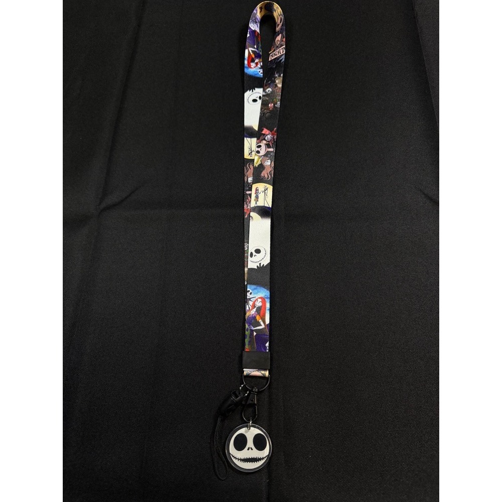 Disney Nightmare Before Christmas Lanyard Jack Skellington Sally ID Badge Holder - Picture 2 of 6